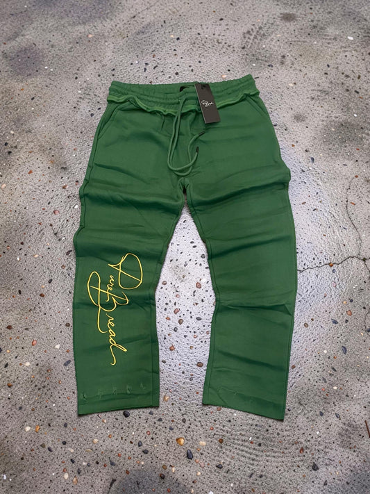 500 GSM Green/Yellow Signature Sweatpants