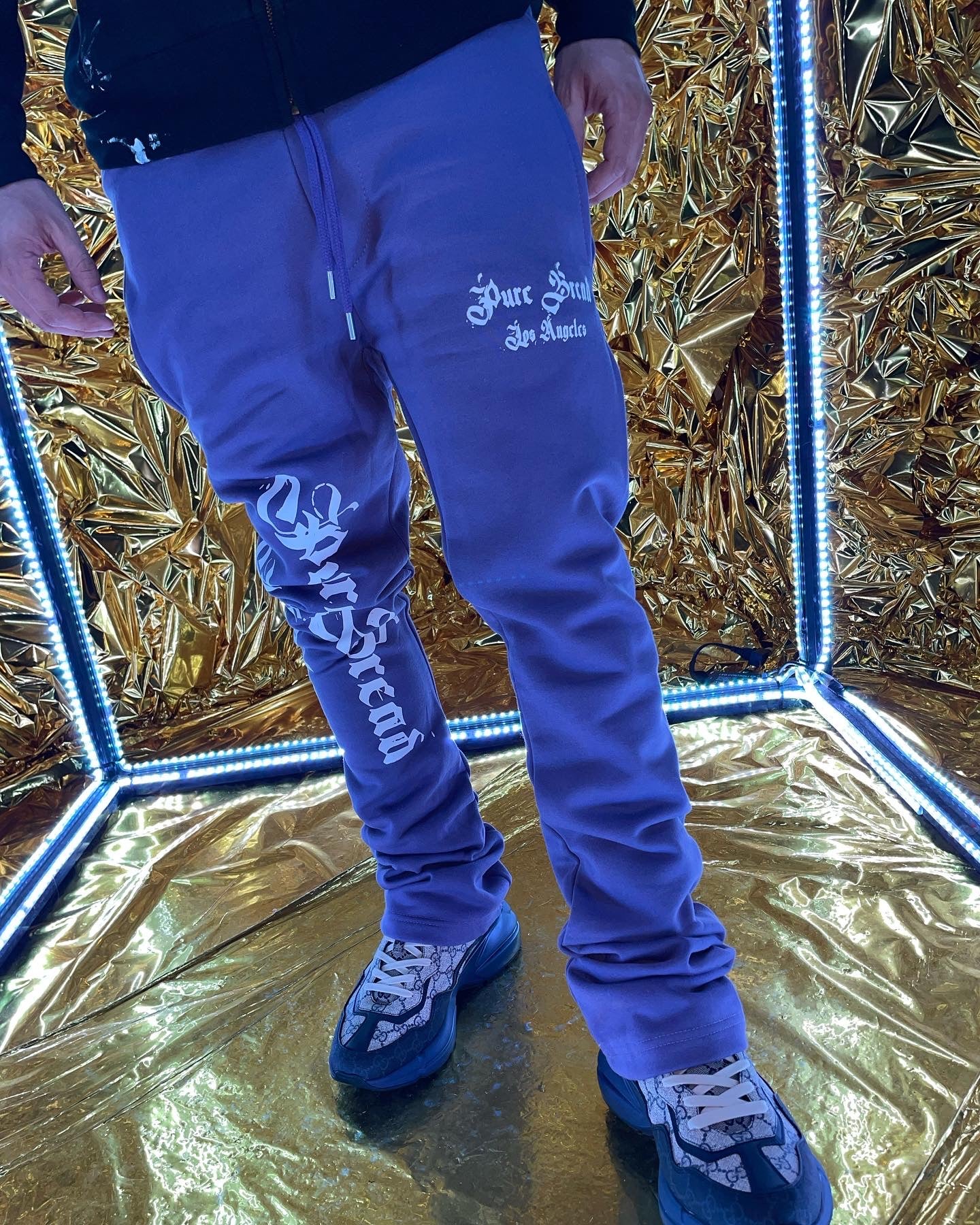 Old English stacked Sweats