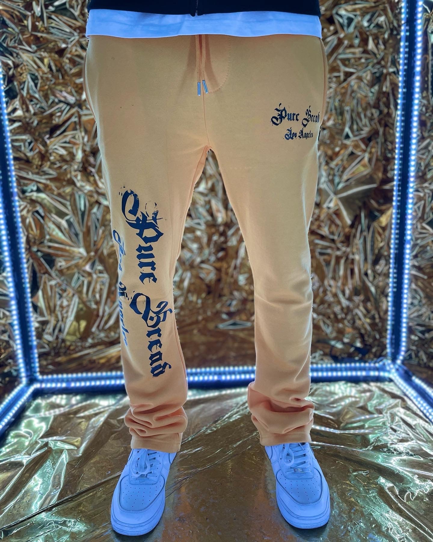 Old English stacked sweats