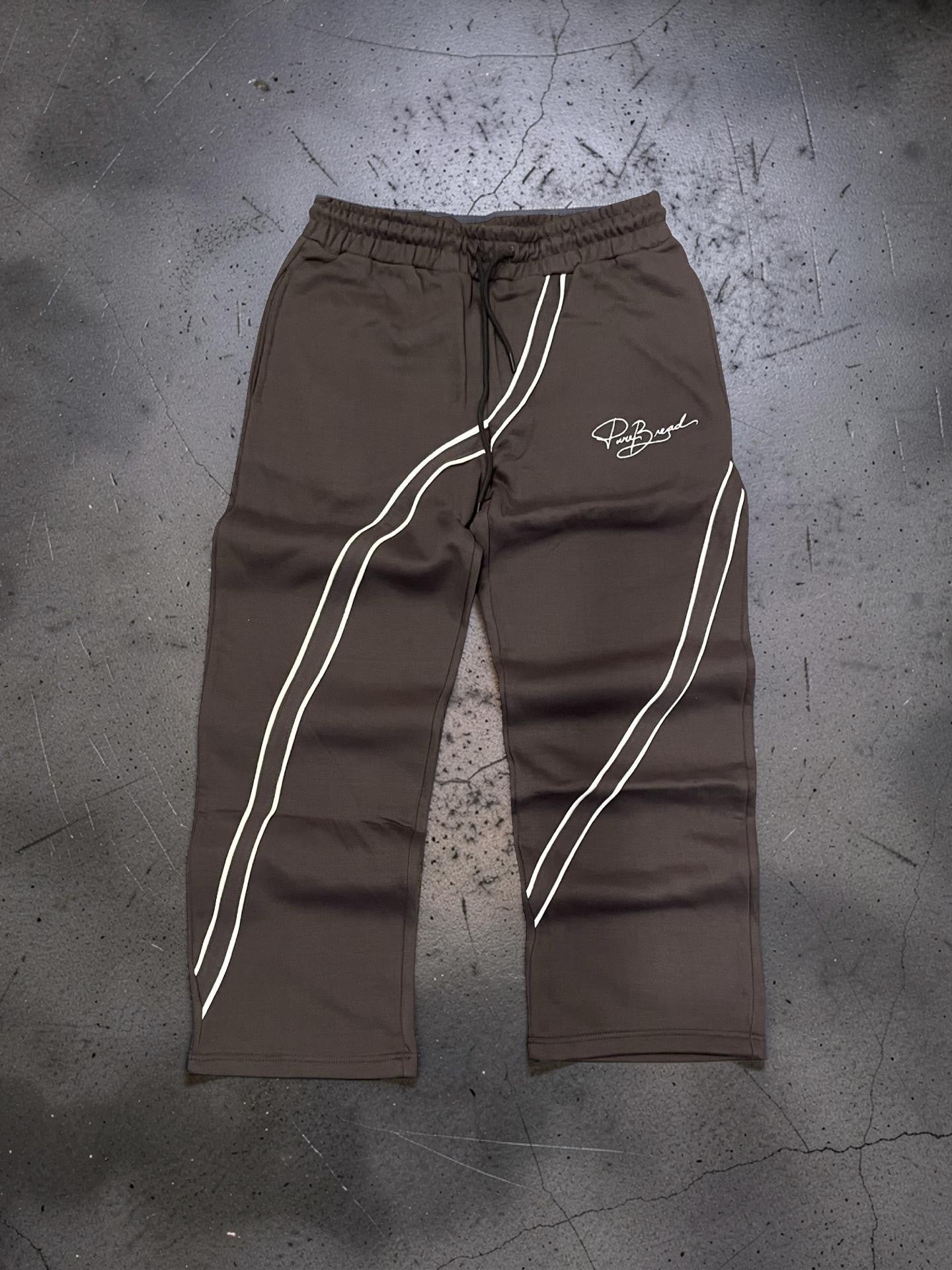 Ash Grey/White 2 Stripe Signature Sweats