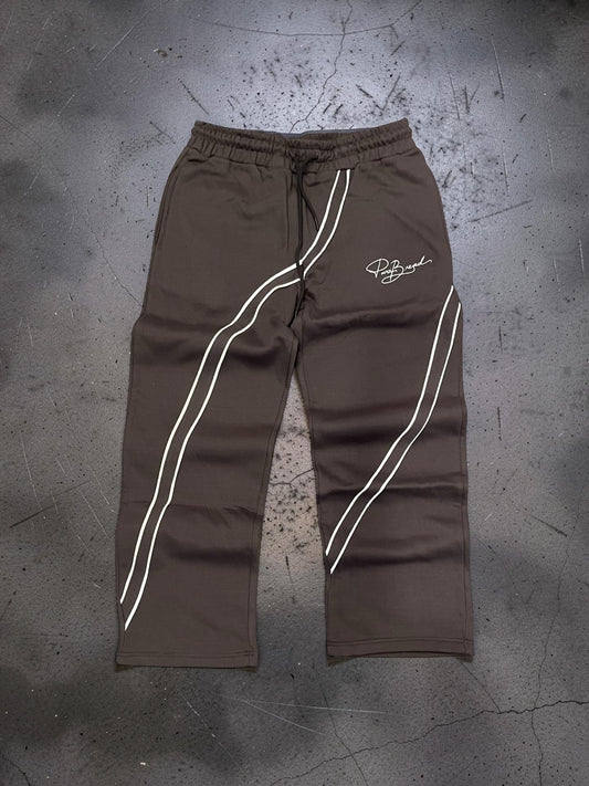 Ash Grey/White 2 Stripe Signature Sweats