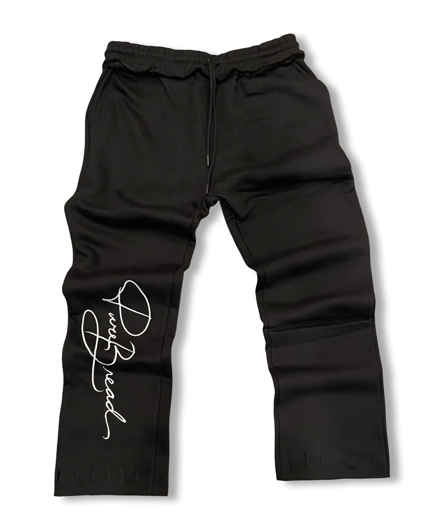 500 GSM Black/White Signature Sweatpants