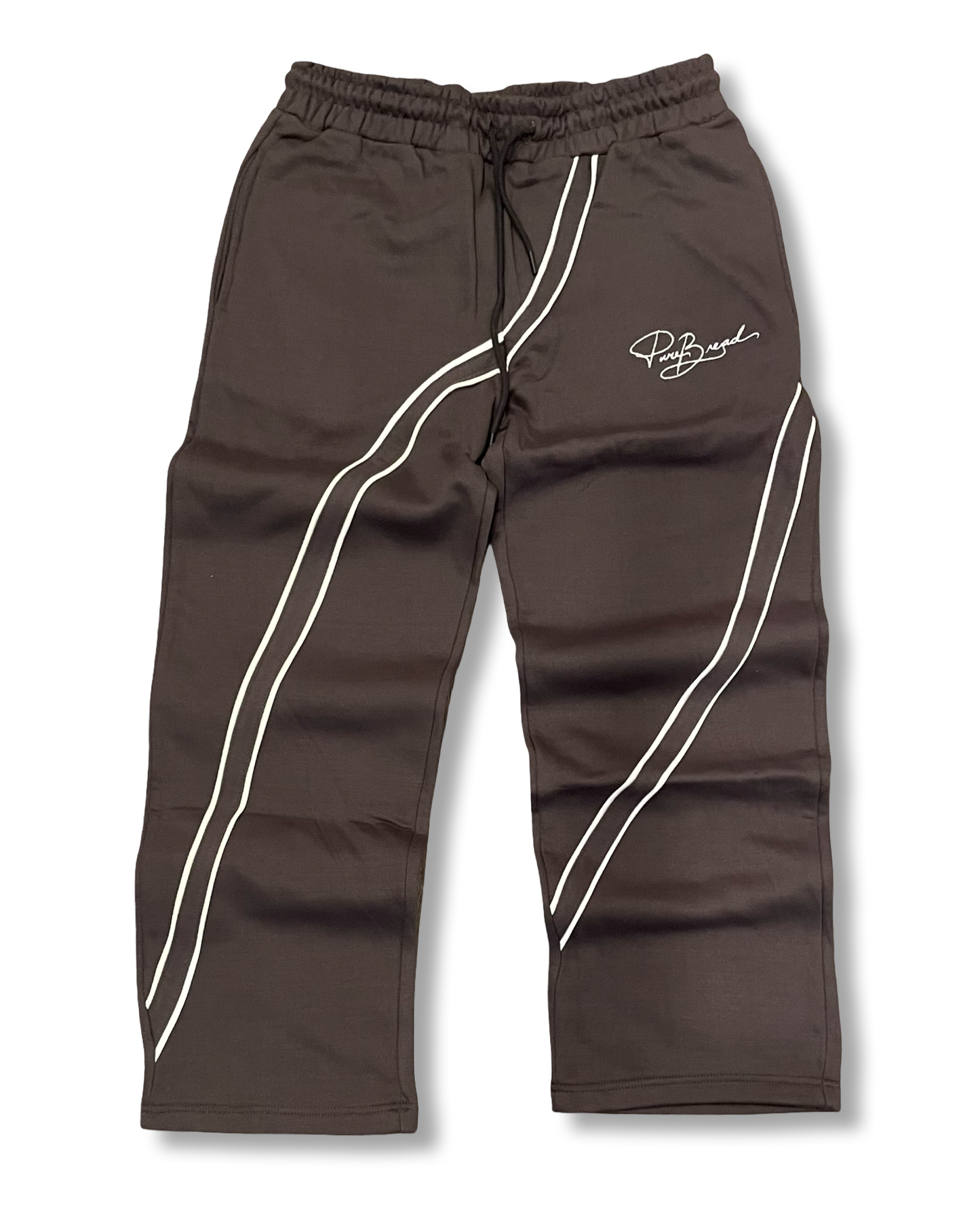 Ash Grey/White 2 Stripe Signature Sweats